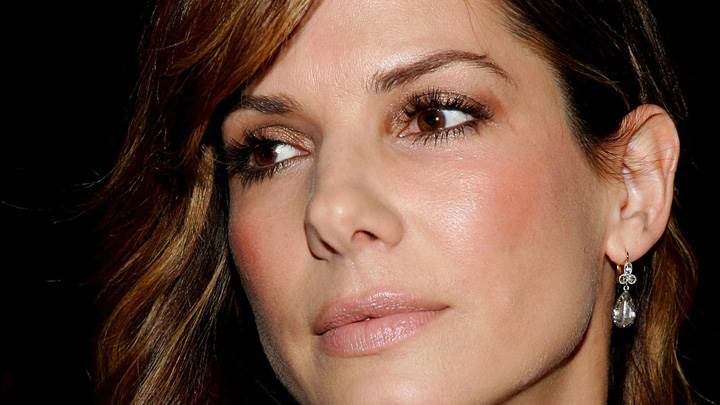 Sandra Bullock Wet Lips N Shine Face Closeup